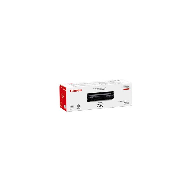 Canon oryginalny toner 726 BK, 3483B002, black, 2100s