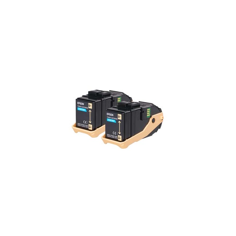 Epson oryginalny toner C13S050608, cyan, 15000s, dual pack
