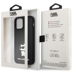 Karl Lagerfeld nakładka do iPhone 12 / 12 Pro 6,1&quot KLHCP12MSNCHBCK czarna HC Silicone NFT Choupette