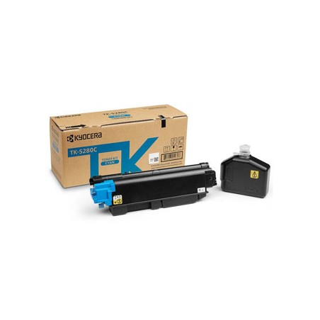 Kyocera oryginalny toner TK-5280C, 1T02TWCNL0, cyan, 11000s, zawiera pojemnik na odpady