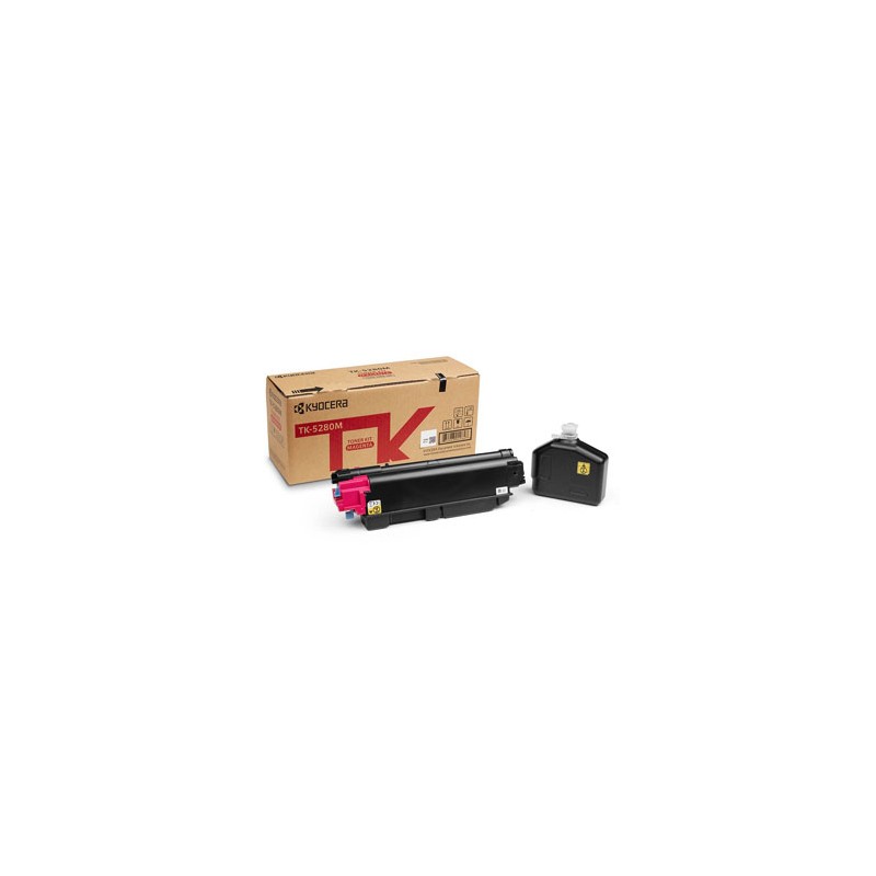 Kyocera oryginalny toner TK-5280M, 1T02TWBNL0, magenta, 11000s, zawiera pojemnik na odpady