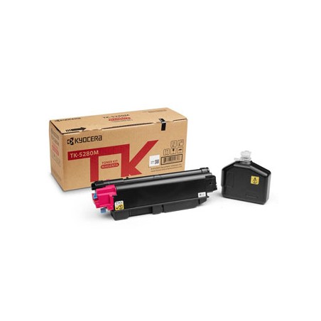 Kyocera oryginalny toner TK-5280M, 1T02TWBNL0, magenta, 11000s, zawiera pojemnik na odpady