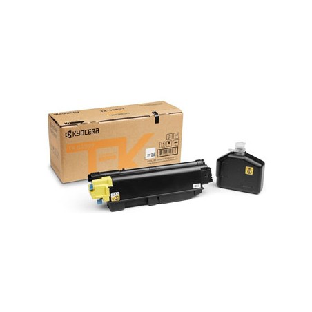 Kyocera oryginalny toner TK-5280Y, 1T02TWANL0, yellow, 11000s, zawiera pojemnik na odpady