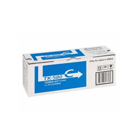Kyocera oryginalny toner TK580C, 1T02KTCNL0, cyan, 2800s
