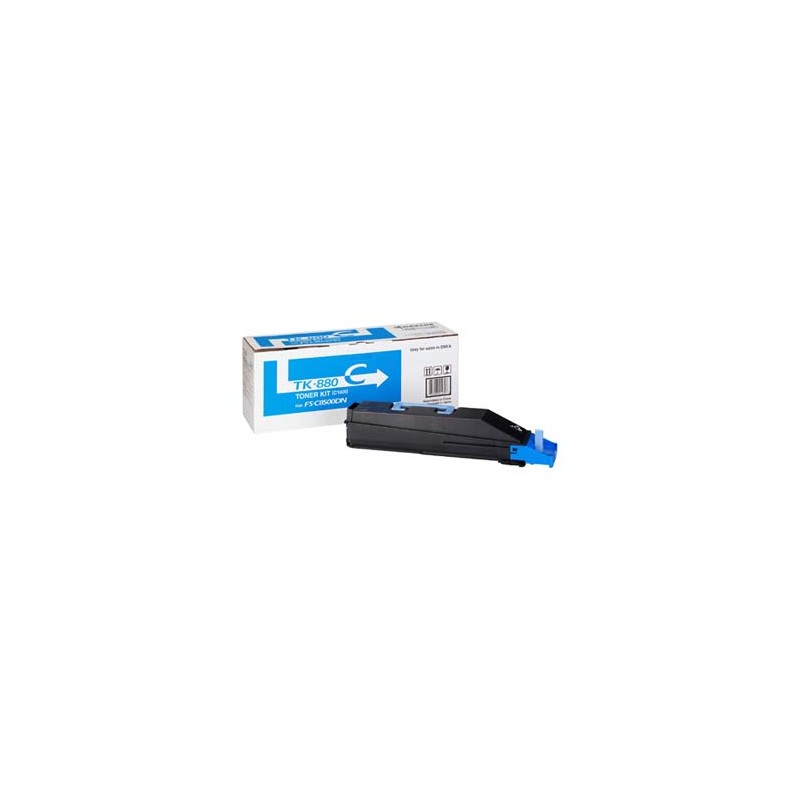 Kyocera oryginalny toner TK880C, 1T02KACNL0, cyan, 18000s