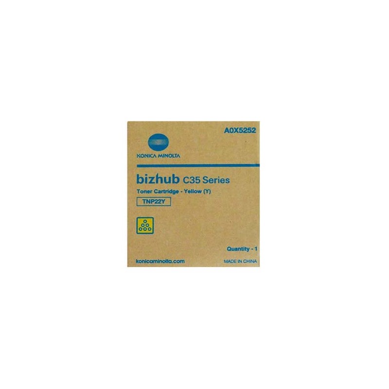 Konica Minolta oryginalny toner A0X5252, TNP22Y, yellow, 6000s