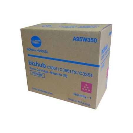 Konica Minolta oryginalny toner A95W350, TNP-49M, magenta, 12000s