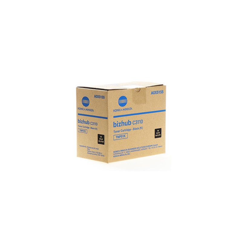 Konica Minolta oryginalny toner A0X5155, TNP-51K, black, 5000s