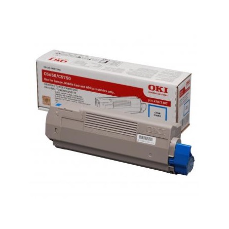 OKI oryginalny toner 43872307, cyan, 2000s