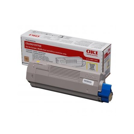 OKI oryginalny toner 43872305, yellow, 2000s