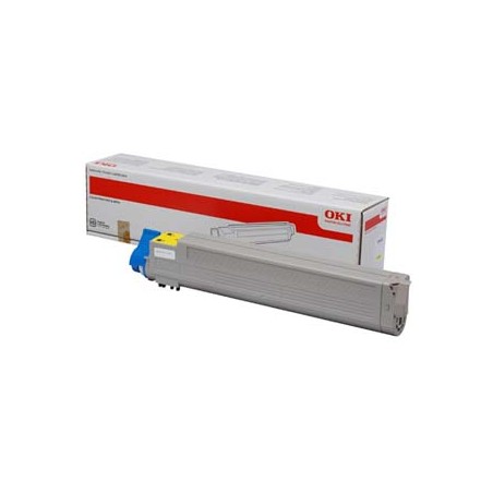 OKI oryginalny toner 43837129, yellow, 22000s
