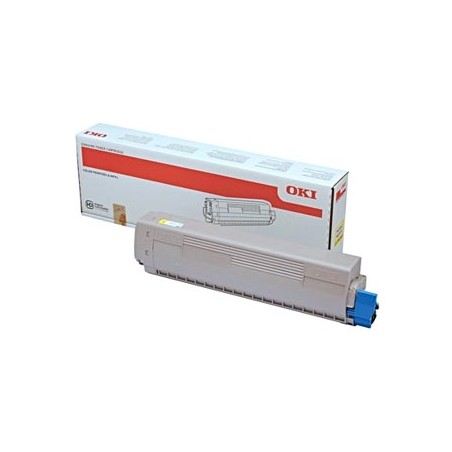OKI oryginalny toner 45862837, yellow, 7300s