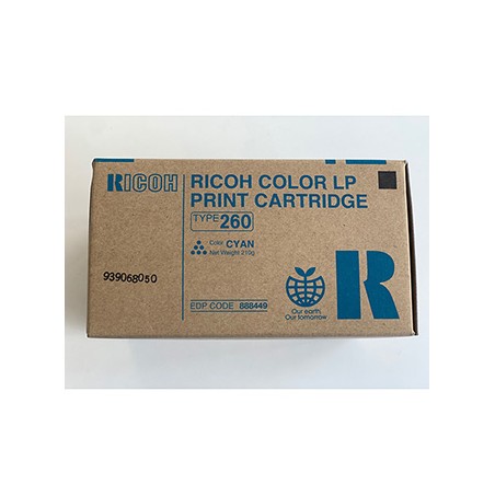Ricoh oryginalny toner 888449, Typ 260, cyan, 10000s