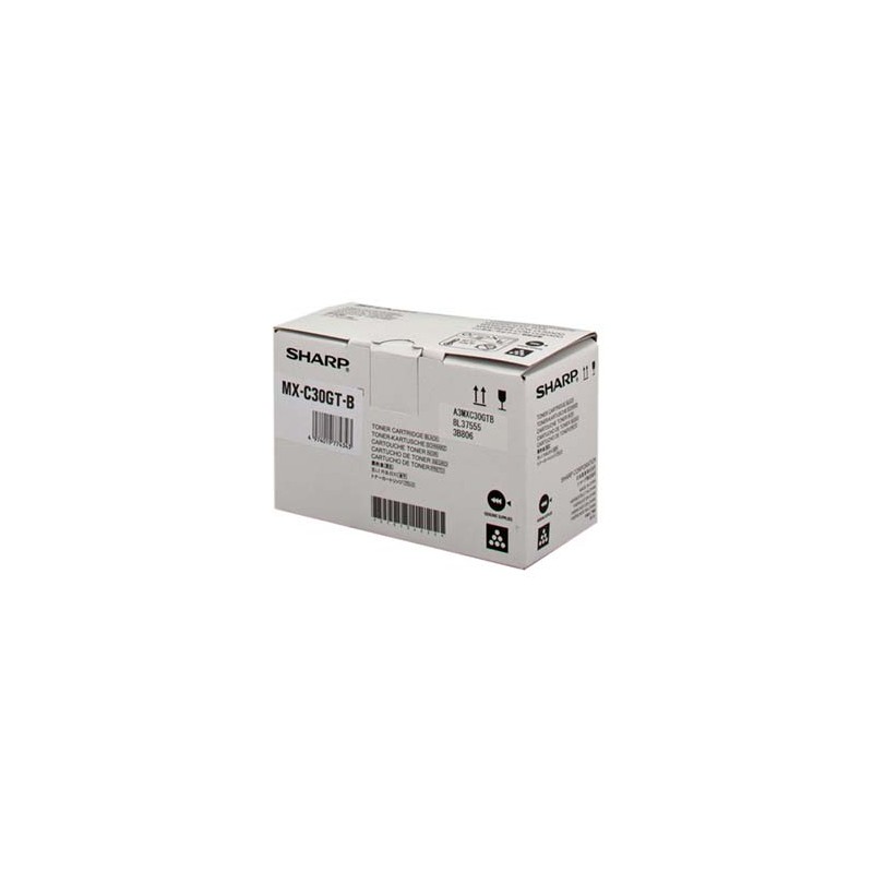 Sharp oryginalny toner MX-C30GTB, black, 6000s