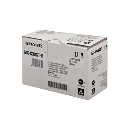 Sharp oryginalny toner MX-C30GTB, black, 6000s