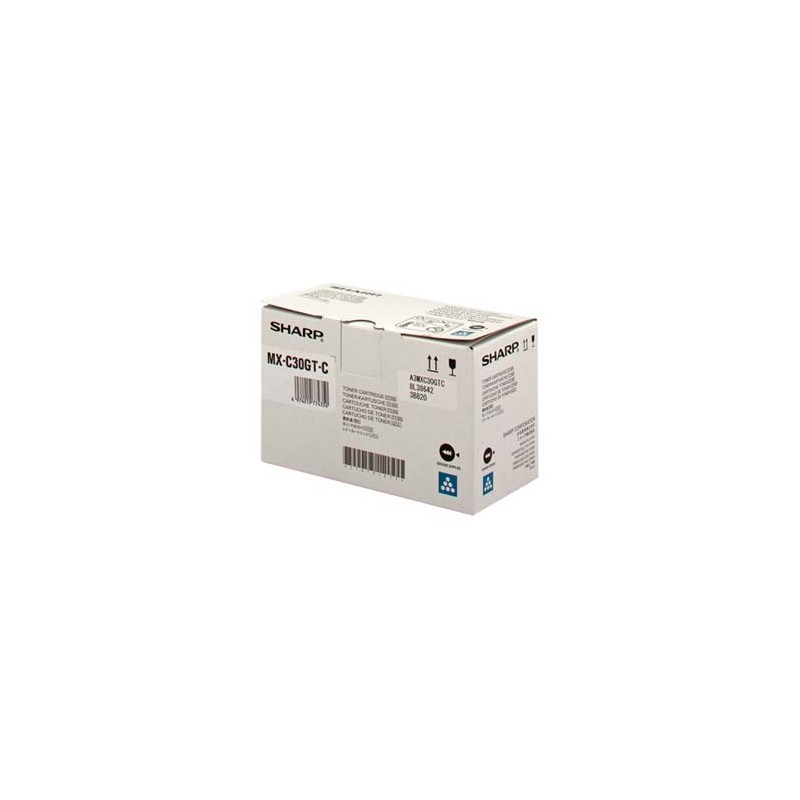 Sharp oryginalny toner MX-C30GTC, cyan, 6000s
