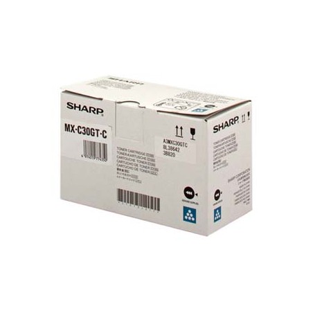 Sharp oryginalny toner MX-C30GTC, cyan, 6000s