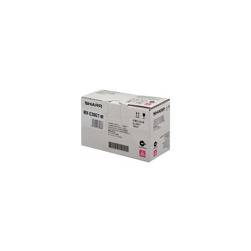 Sharp oryginalny toner MX-C30GTM, magenta, 6000s