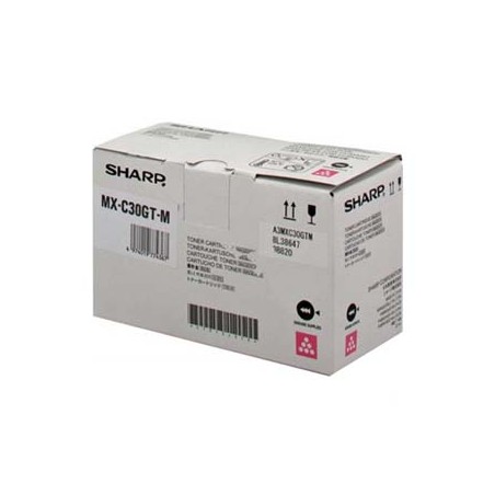 Sharp oryginalny toner MX-C30GTM, magenta, 6000s