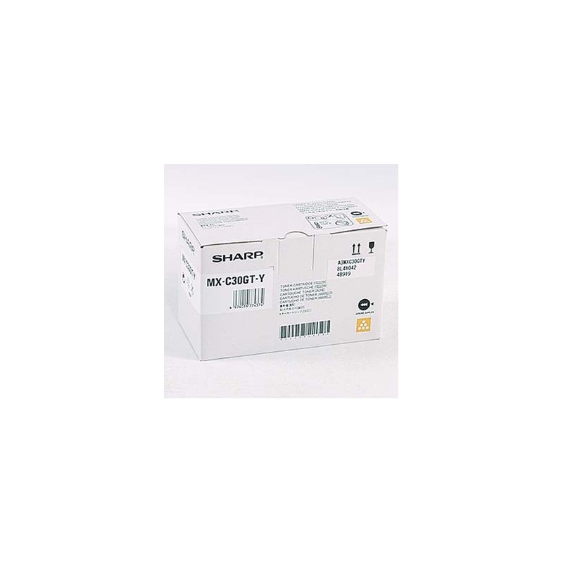 Sharp oryginalny toner MX-C30GTY, yellow, 6000s
