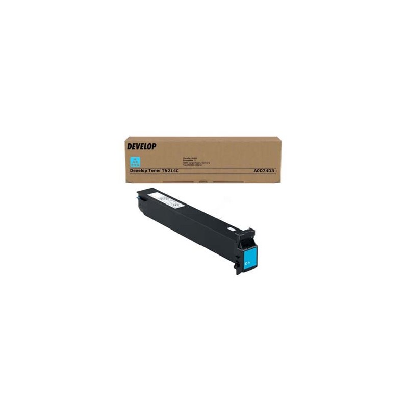 Develop oryginalny toner A0D74D3, TN-214C, cyan, 18500s