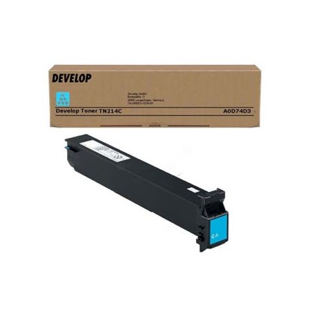 Develop oryginalny toner A0D74D3, TN-214C, cyan, 18500s