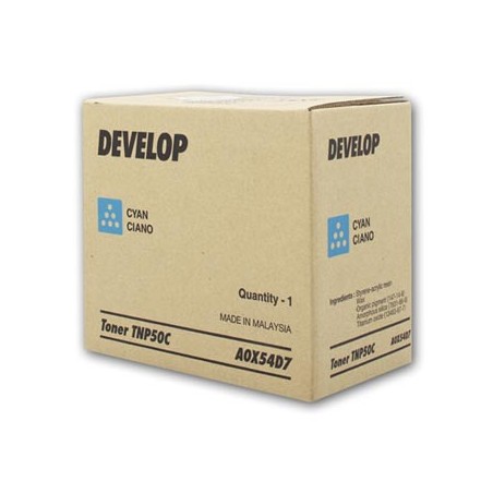 Develop oryginalny toner A0X54D7, TNP-50C, cyan, 5000s