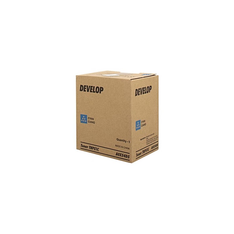 Develop oryginalny toner A0X54D5, TNP51C, cyan, 5000s