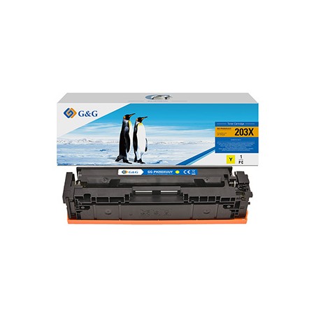 G&G kompatybilny toner z Canon 045HY/054HY, HP CF453X/CF403X, NT-PH203XUUY, yellow, 2200s
