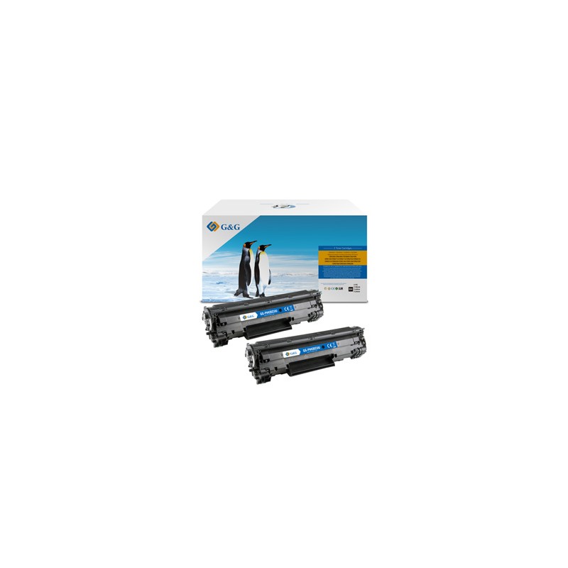 G&G kompatybilny toner z HP CB435A, CB436A, CE285A, CE278A, Canon CRG128, NT-PH435CUU, HP 35A, black, 2000s