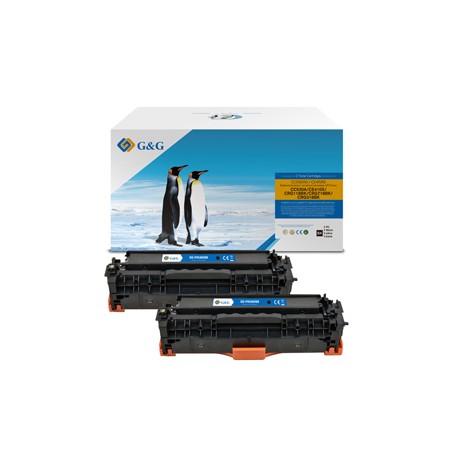 G&G kompatybilny toner z HP CC530A, CE410X, CF380X, Canon CRG118, CRG718, C, GG-CH530FUBK, HP 304A, black, 3500s