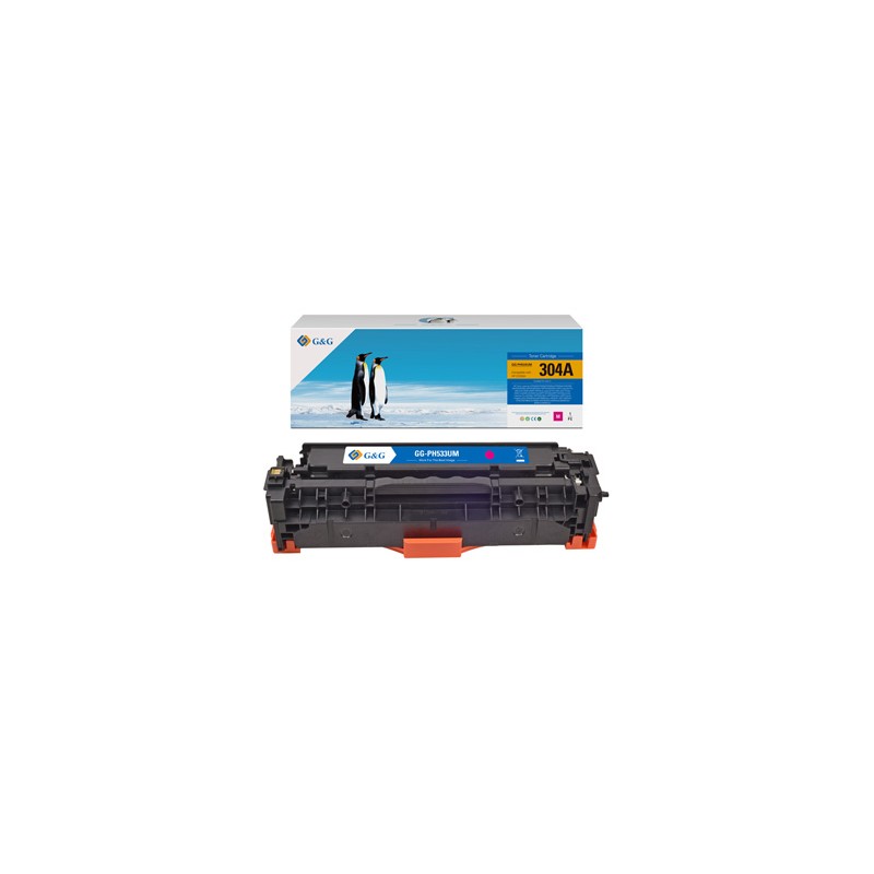 G&G kompatybilny toner z HP CC533A, CE413A, CF383A, Canon CRG118, CRG718, C, NT-PH533UM, HP 304A, magenta, 2800s