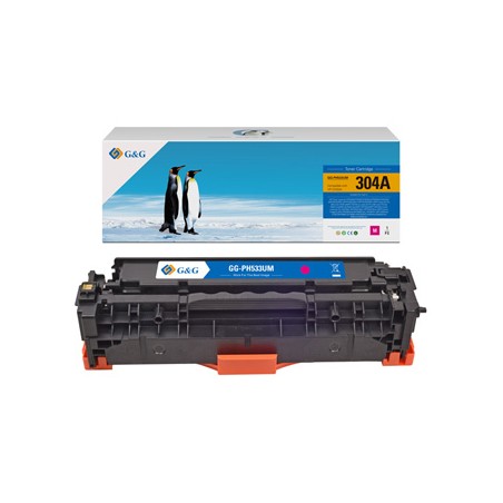 G&G kompatybilny toner z HP CC533A, CE413A, CF383A, Canon CRG118, CRG718, C, NT-PH533UM, HP 304A, magenta, 2800s