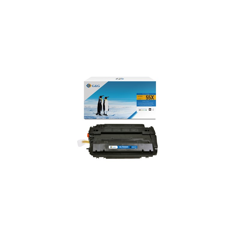 G&G kompatybilny toner z HP CE255X, Canon CRG724, NT-PH255XC, HP 55X, black, 12500s