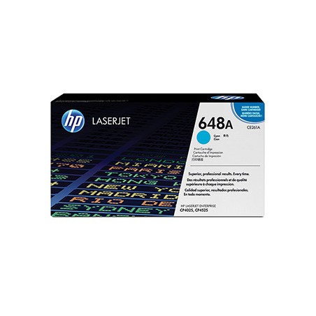 HP oryginalny toner CE261A, HP 648A, cyan, 11000s