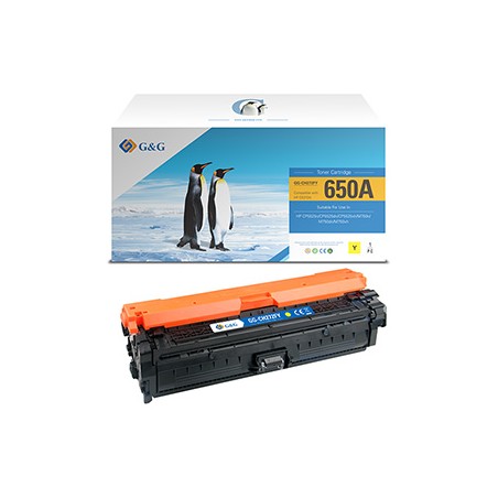 G&G kompatybilny toner z HP CE272A, NT-CH272FY, HP 650A, yellow, 15000s