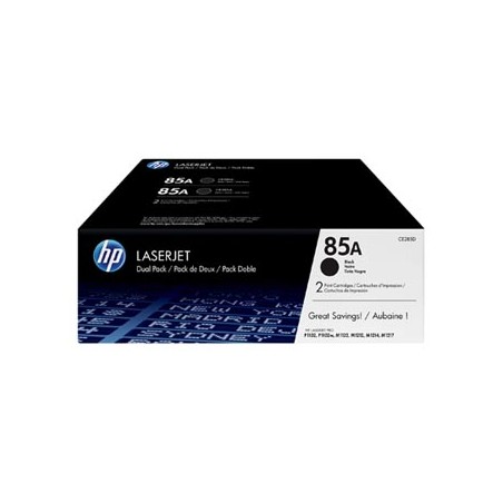HP oryginalny toner CE285AD, HP 85A, black, 1600s, dual pack