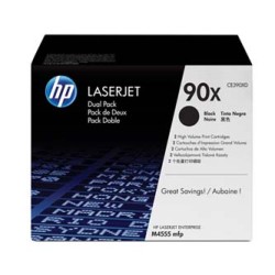 HP oryginalny toner CE390XD, HP 90X, black, 24000s, dual pack