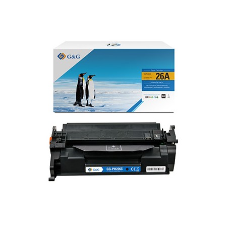 G&G kompatybilny toner z HP CF226A, Canon 052, NT-PH226C, HP 26A, black, 3100s