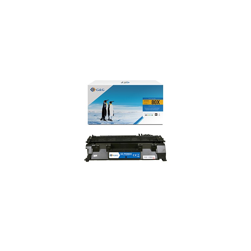 G&G kompatybilny toner z HP CF280X, NT-PH280XC, HP 80X, black, 6900s