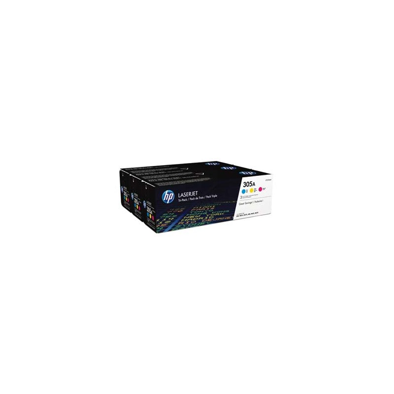 HP oryginalny toner CF370AM, HP 305A, CMY, 7800 (3x2600)s, 3x900g, 3szt