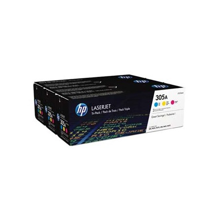 HP oryginalny toner CF370AM, HP 305A, CMY, 7800 (3x2600)s, 3x900g, 3szt