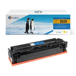 G&G kompatybilny toner z HP CF542X, NT-PH203XY, HP 203X, yellow, 2500s, high capacity, EOL