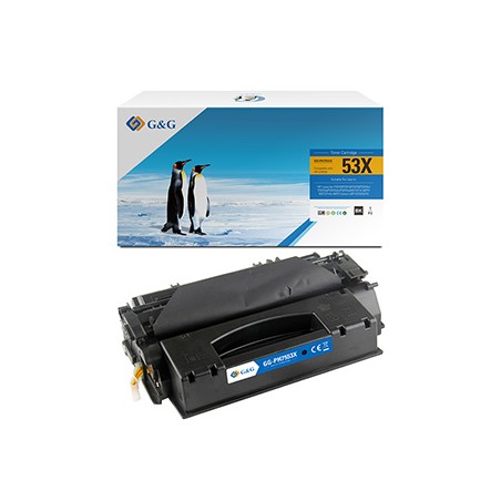 G&G kompatybilny toner z HP Q7553X, NT-PH7553X, HP 53X, black, 7000s