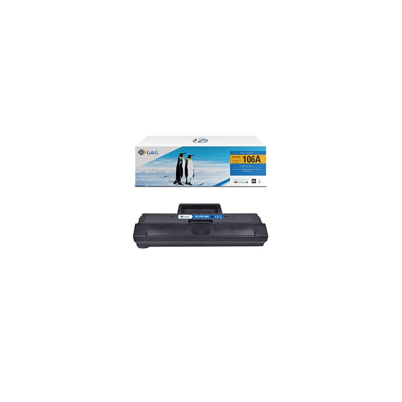 G&G kompatybilny toner z HP W1106A, NT-PH1106, HP 106A, black, 1000s