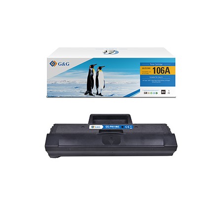 G&G kompatybilny toner z HP W1106A, NT-PH1106, HP 106A, black, 1000s