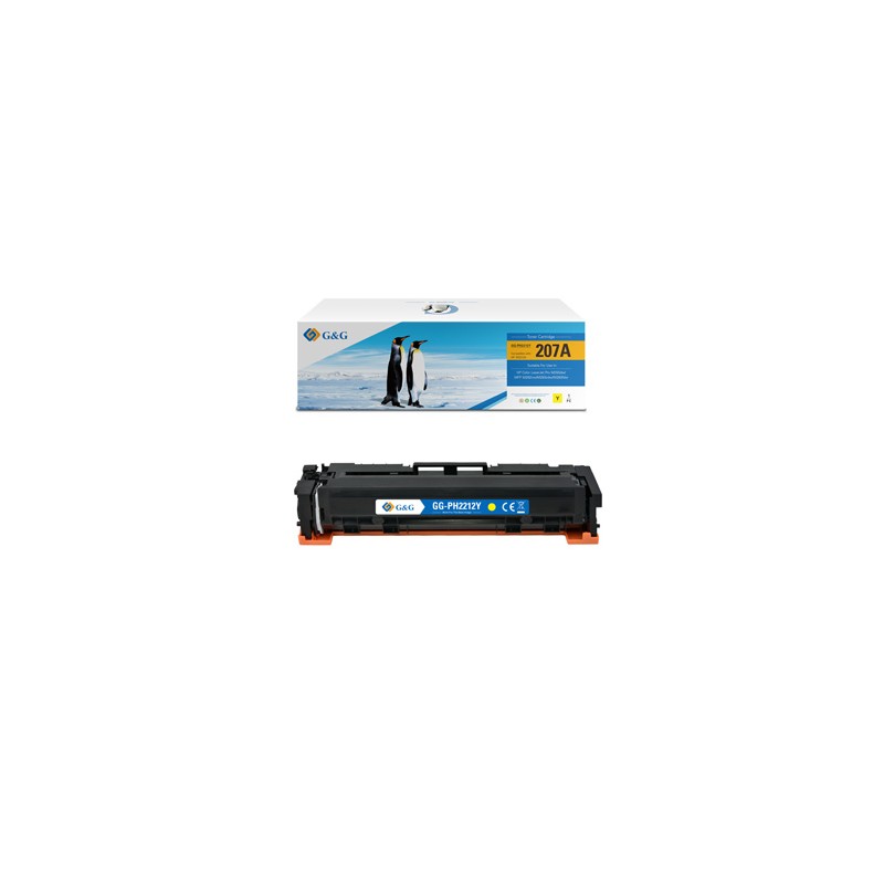 G&G kompatybilny toner z HP W2212A, NT-PH2212Y, HP 207A, yellow, 1250s