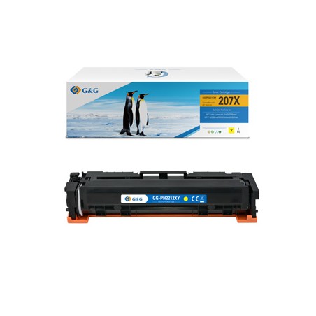 G&G kompatybilny toner z HP W2212X, NT-PH2212XY, HP 207X, yellow, 2450s