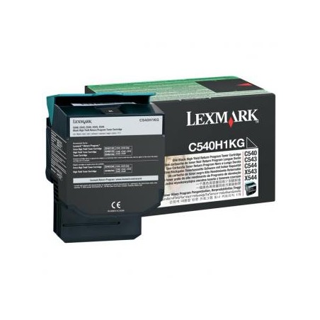 Lexmark oryginalny toner C540H1KG, black, 2500s, high capacity, return