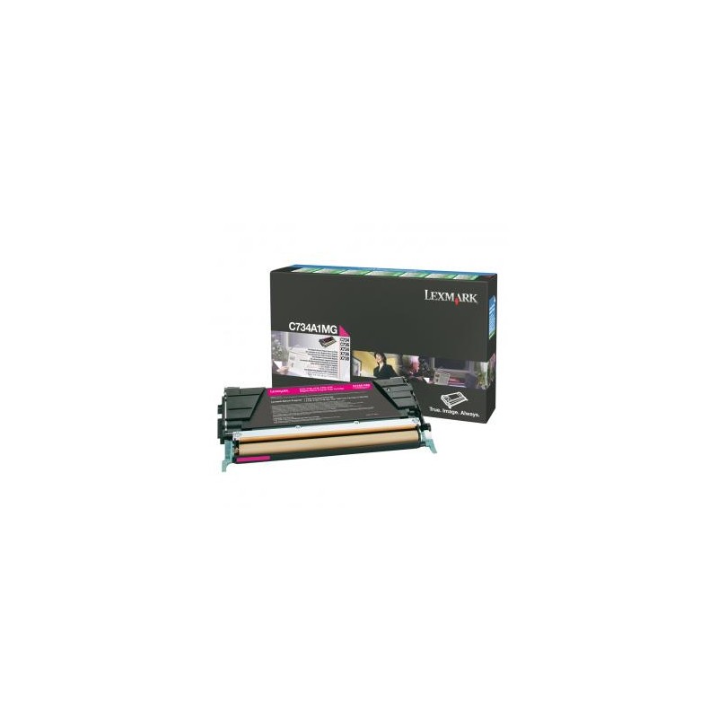 Lexmark oryginalny toner C734A1MG, magenta, 6000s, return